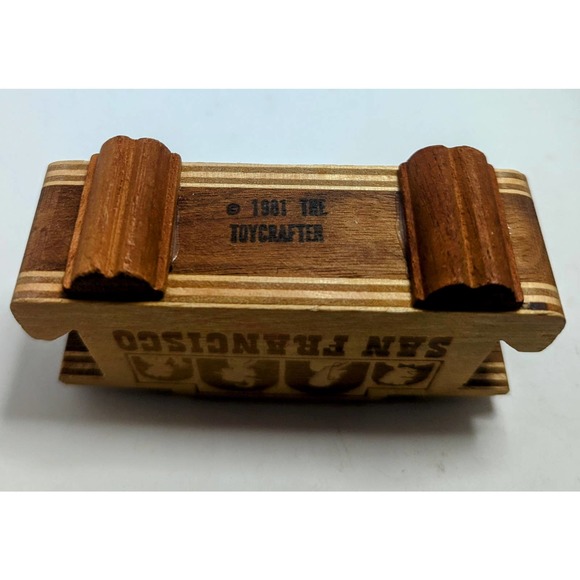 Vintage San Francisco Trolley Car 1981 The Toy Crafter - Picture 3 of 4
